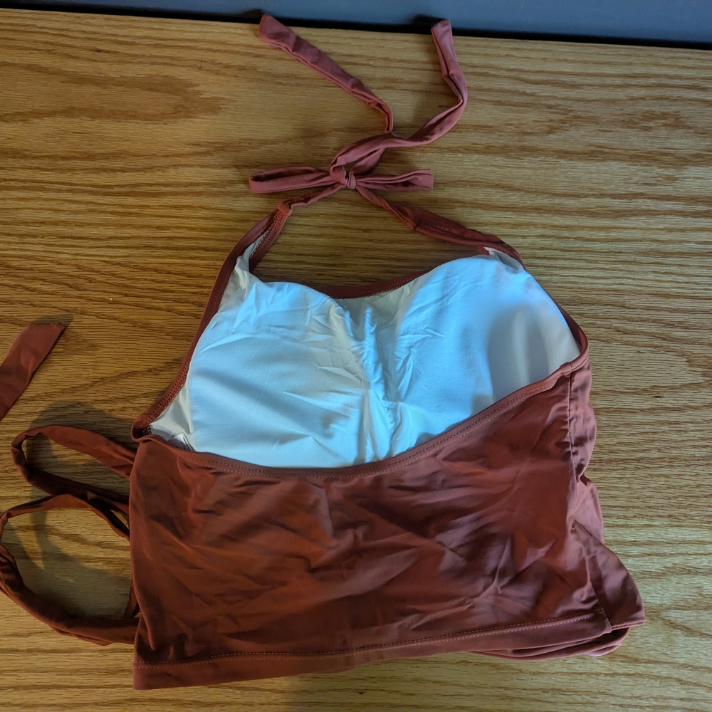 Rust Halter Bikini Top - Picture 2 of 2